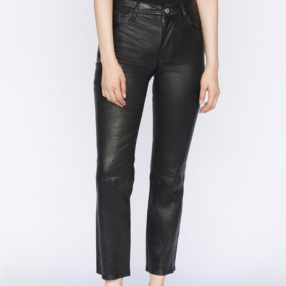 R t A leather jeans